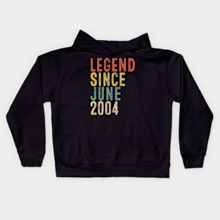 Legend Since June 2004 16th Birthday Gift 16 Year Old Kids Hoodie